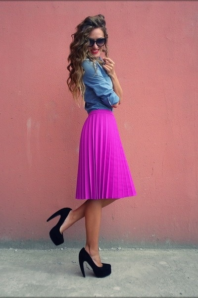Moda Mujer: Mid-skirt.