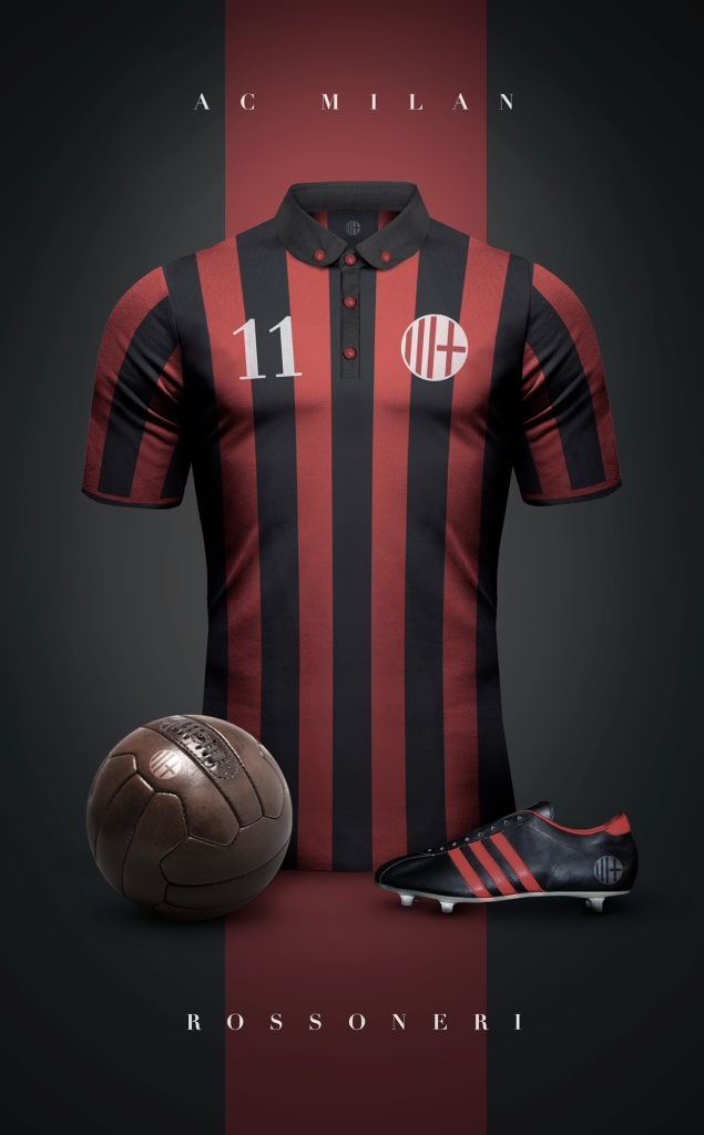 AC Milan Fútbol Vintage