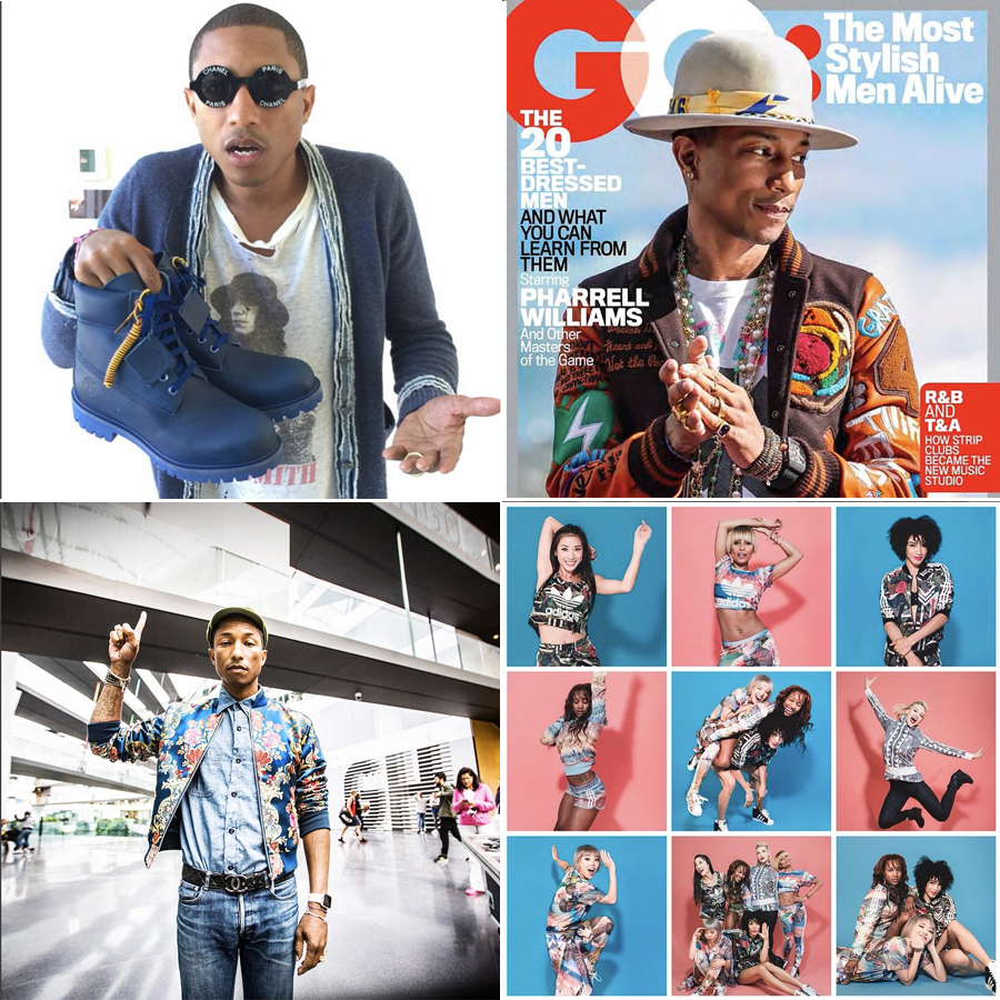 Moda para hombres en Instagram @pharrell