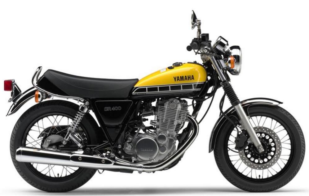 Yamaha SR400 customizada a la media