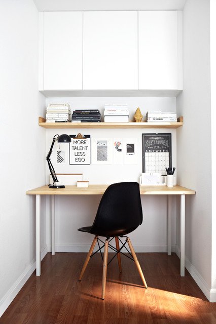 Decoración minimalista para oficinas en casa #75