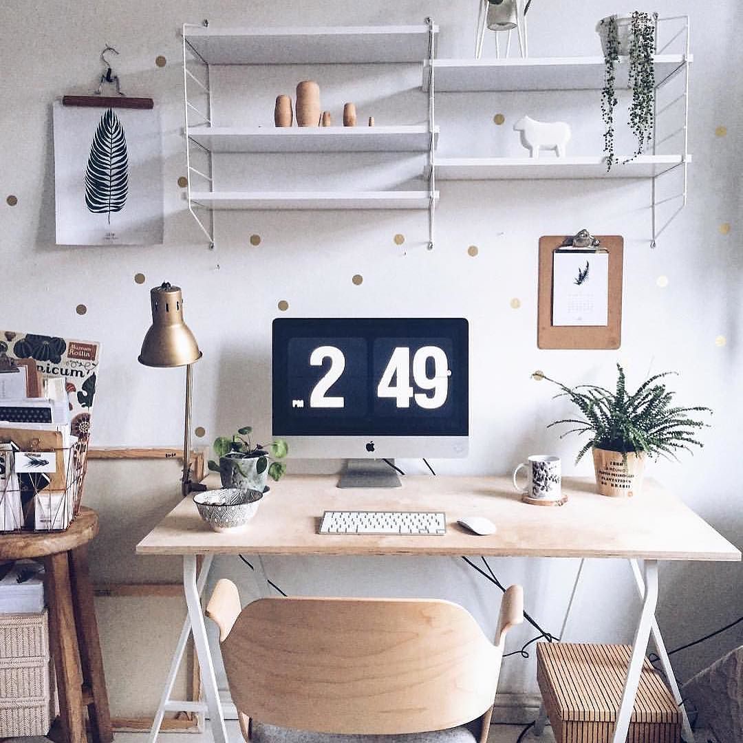 Estilo y diseño de oficina en casa minimalista #83