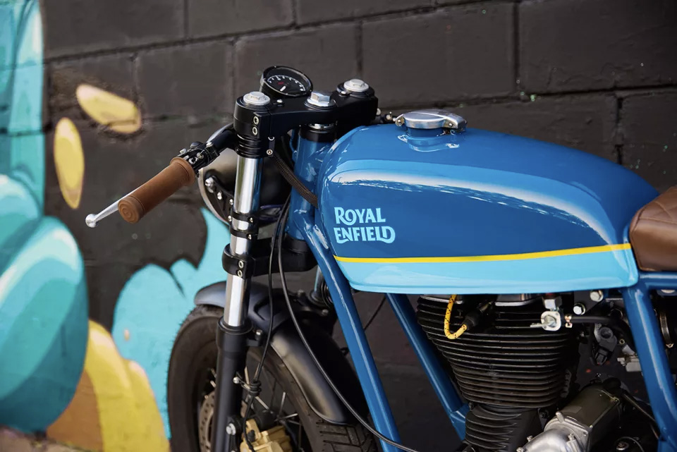 Una motocicleta reconstruida e impresionante la Royal Enfield Continental GT