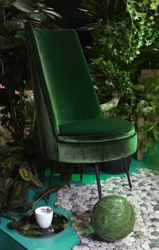 El color verde en diseño y decoración de interiores