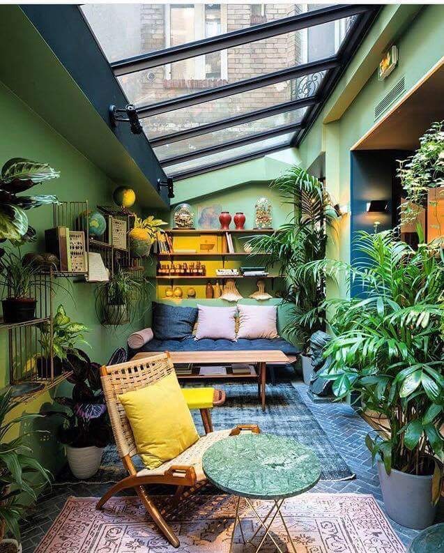 El color verde en diseño y decoración de interiores