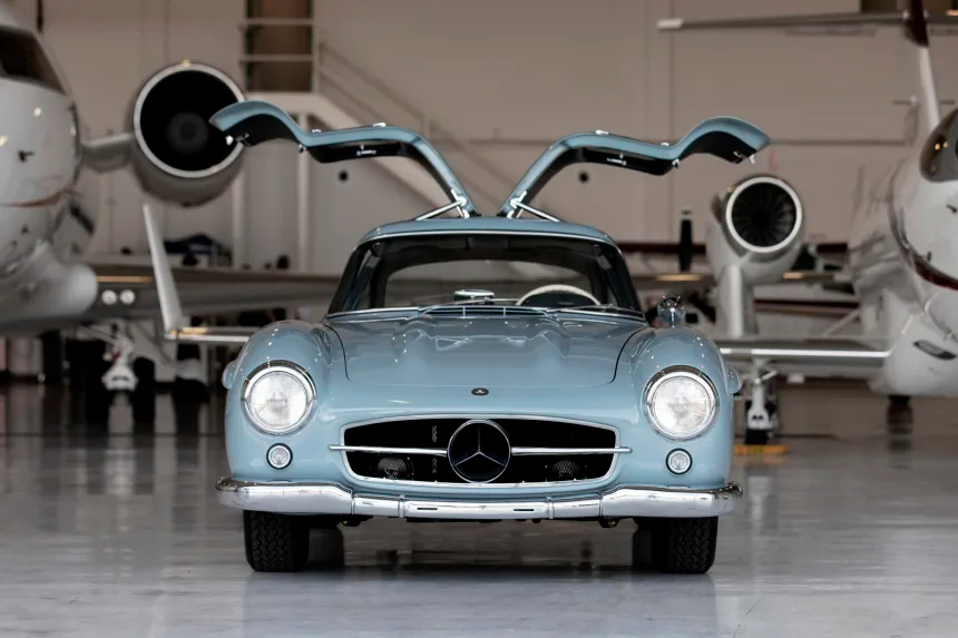 Volar con un Mercedes-Benz 300SL de 1957