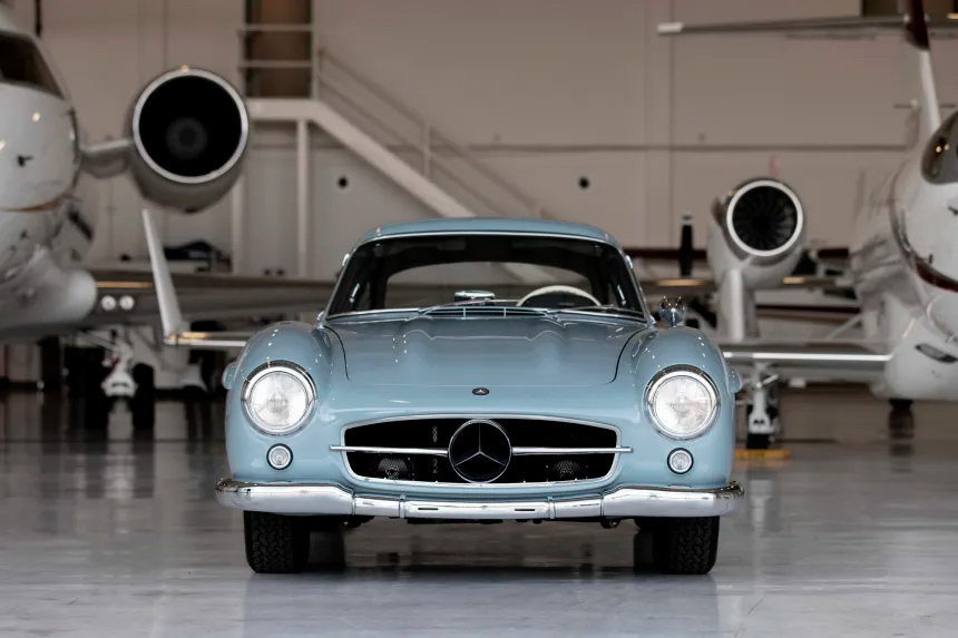 Volar con un Mercedes-Benz 300SL de 1957