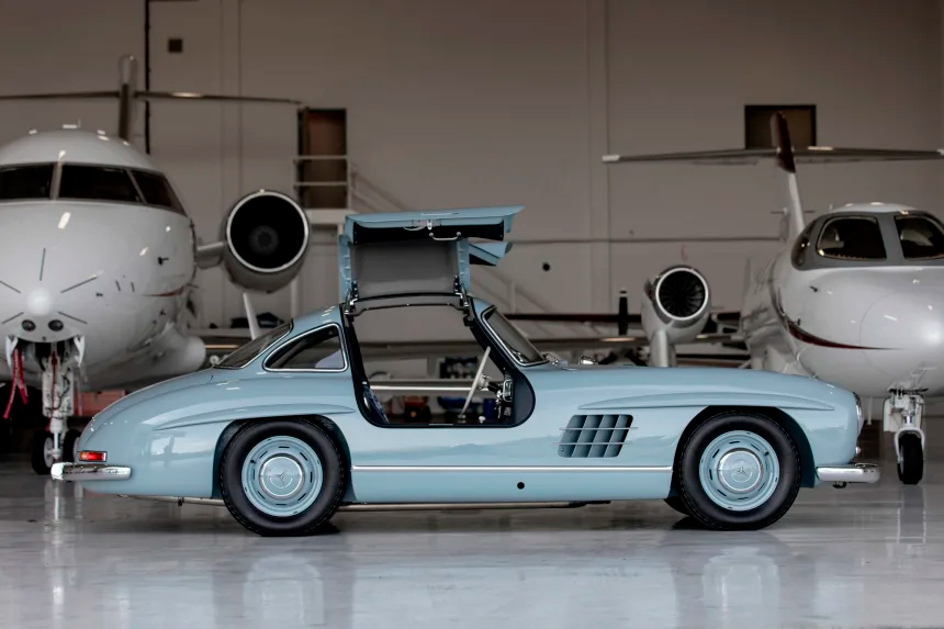 Volar con un Mercedes-Benz 300SL de 1957