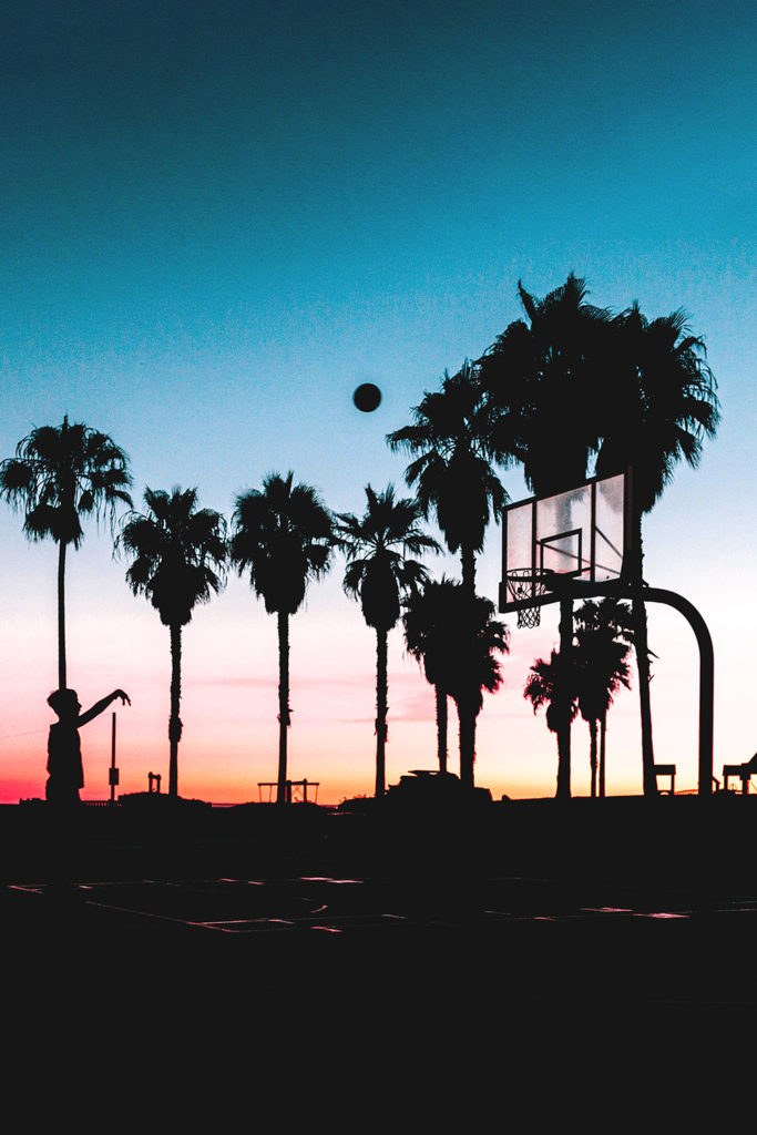 Playa y basquet